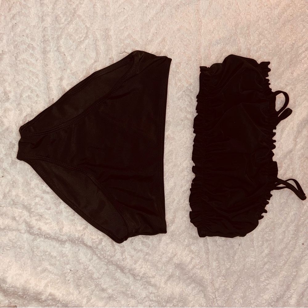 SHEIN Black Kids Swim Bikini